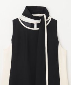 GRACE CONTINENTAL バイカラーフレームドレス