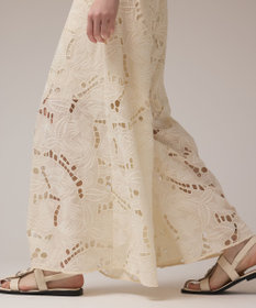 GRACE CONTINENTAL カットワークバギーパンツ