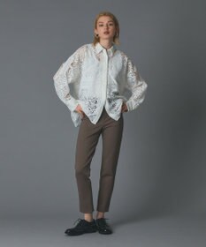 GRACE CONTINENTAL ポンチスリムパンツ