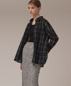 GRACE CONTINENTAL オーガン2WAYシャツ ブラック