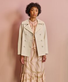 GRACE CONTINENTAL ラムレザーPコート