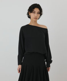 GRACE CONTINENTAL シルクドルマンスリーブトップ