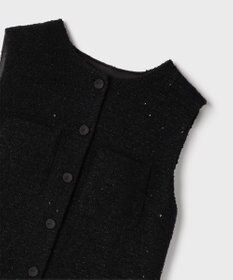 GRACE CONTINENTAL チュールコンビツイードワンピース