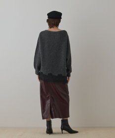 GRACE CONTINENTAL レースドルマンニットトップ