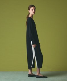 GRACE CONTINENTAL ライン配色ニットワンピース