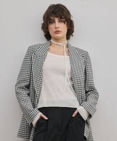 GRACE CONTINENTAL ギンガムダブルジャケット