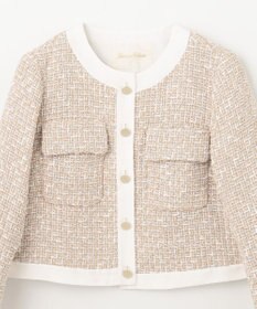 GRACE CONTINENTAL ツイードトリミングジャケット