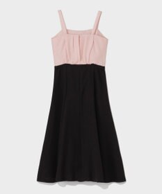 GRACE CONTINENTAL リネンライクバイカラーワンピース