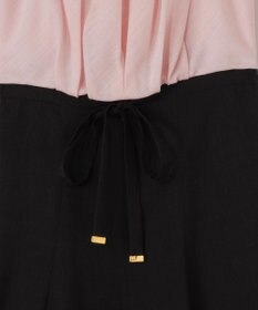 GRACE CONTINENTAL リネンライクバイカラーワンピース