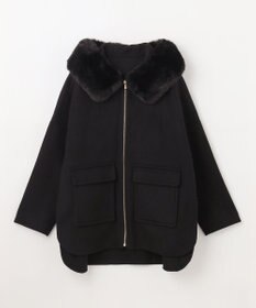 GRACE CONTINENTAL フードファーリバーポンチョ