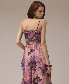 GRACE CONTINENTAL タイダイリーフプリントワンピース