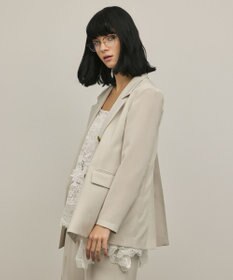 GRACE CONTINENTAL バックタックテーラードジャケット