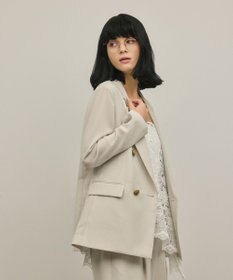 GRACE CONTINENTAL バックタックテーラードジャケット