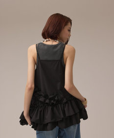 GRACE CONTINENTAL フリルキャミソール ブラック