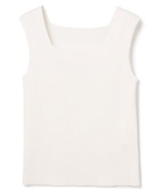 GRACE CONTINENTAL スクエアリブニットトップ