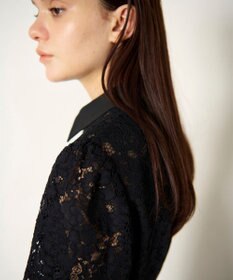 GRACE CONTINENTAL レースコンビタフタワンピース