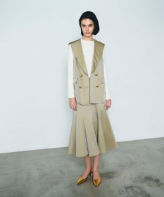 GRACE CONTINENTAL セーラーカラーサテンベスト