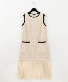 プリーツ切替ケミカルドレス / GRACE CONTINENTAL | GRACE CONTINENTAL  