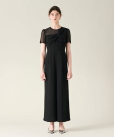 GRACE CONTINENTAL ドレープリボンサロペット