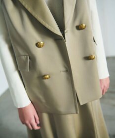 GRACE CONTINENTAL セーラーカラーサテンベスト