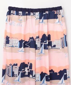 GRACE CONTINENTAL マリンプリントイージーパンツ