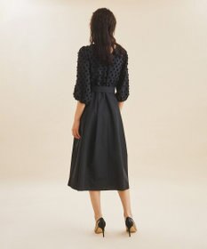 ドットレースコンビワンピース ブラック ドットレースコンビワンピース / GRACE CONTINENTAL | GRACE