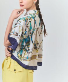 GRACE CONTINENTAL マリンスカーフプリントシャツ