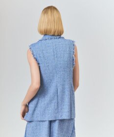 GRACE CONTINENTAL シャンブレーツイードジレ