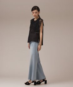 GRACE CONTINENTAL パターンレースカラーブラウス