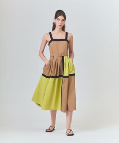 GRACE CONTINENTAL ライン配色キャミドレス