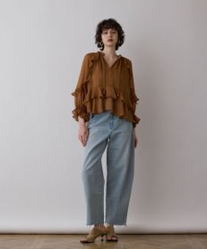 GRACE CONTINENTAL シフォンフレアブラウス