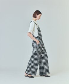 GRACE CONTINENTAL チェックツイードサロペット