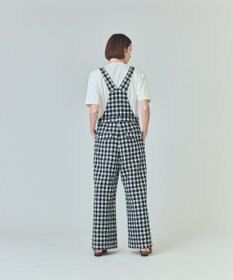 GRACE CONTINENTAL チェックツイードサロペット