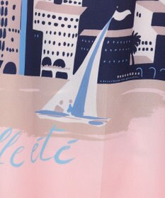 GRACE CONTINENTAL マリンプリントイージーパンツ