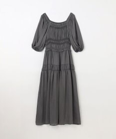 ESTNATION ギャザーフリルワンピース　人気グレー36美品 ESTNATION ギャザーフリルワンピース 人気グレー36美品 - メルカリ