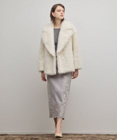 GRACE CONTINENTAL フェイクファーPコート