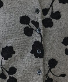 GRACE CONTINENTAL フクレジャガードニットカーディガン