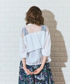 GRACE CONTINENTAL メッシュコンビシアーブルゾン