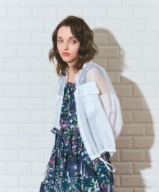 GRACE CONTINENTAL メッシュコンビシアーブルゾン