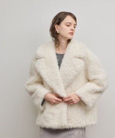 GRACE CONTINENTAL フェイクファーPコート