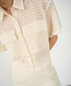 GRACE CONTINENTAL ラッセルメッシュシャツ