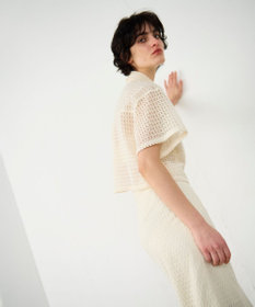 GRACE CONTINENTAL ラッセルメッシュシャツ