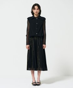 GRACE CONTINENTAL フォイルラインプリーツスカート