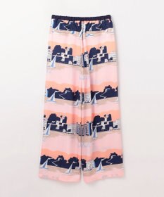 GRACE CONTINENTAL マリンプリントイージーパンツ