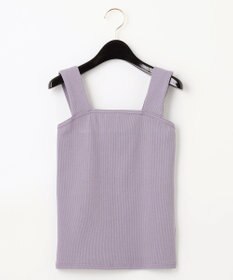 GRACE CONTINENTAL テレコノースリーブトップ ラベンダー