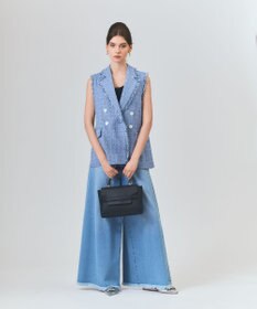 GRACE CONTINENTAL シャンブレーツイードジレ