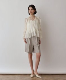 GRACE CONTINENTAL ストライプショートパンツ