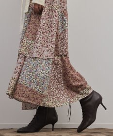 GRACE CONTINENTAL パッチワークプリントスカート