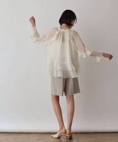 GRACE CONTINENTAL ストライプショートパンツ