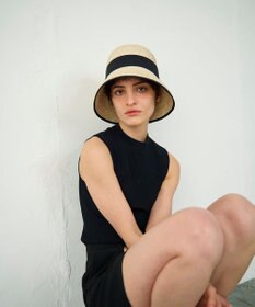 最終価格 FERRUCCIO VECCHI   WIDE BRIM ハット 黒 Ferruccio Vecchi ハット1 / GRACE CONTINENTAL | GRACE